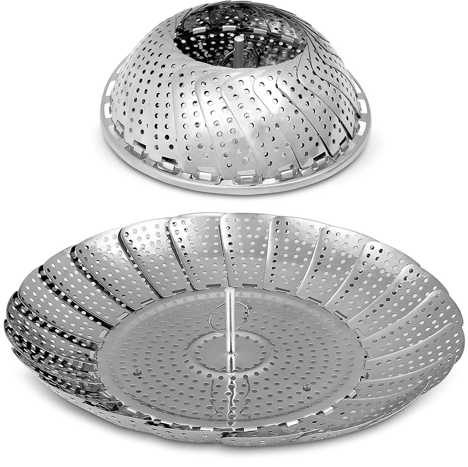 Shengya Adjustable Steamer Tray Stainless Steel | Expandable Steaming Basket | Food Grade Kitchen Steamer