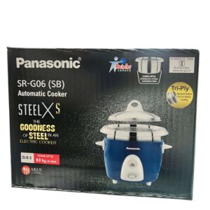Panasonic SR-G06 (SB) Automatic Rice Cooker - 0.6L Capacity with Steel Cooking Pan