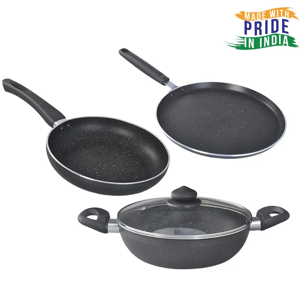 Prestige Omega Deluxe Granite BYK (Build Your Kitchen) 3pc Set