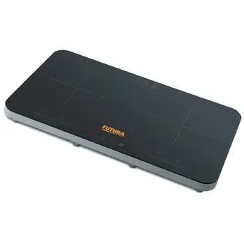 Hawkins Futura Dual Hob Induction Cooktop, 3600-W, Auto Cut-off, Child Lock, Intelligent Boil-Dry Protection, 20 Power Settings, Black (FIC2A1)