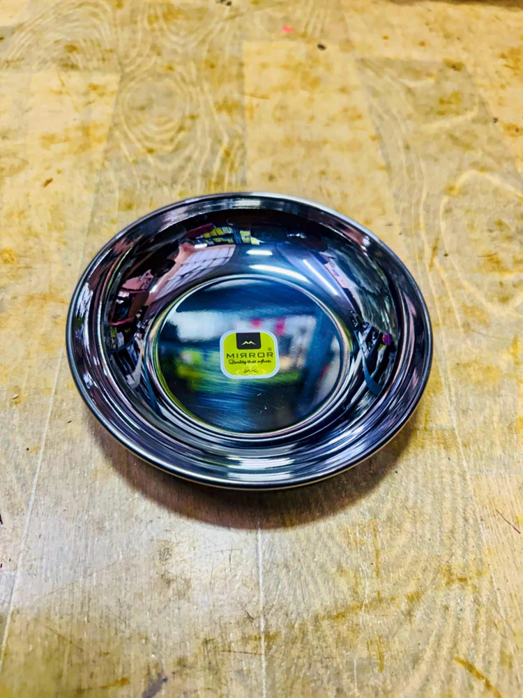 Mirror Dahi Vada Plate (No.7)