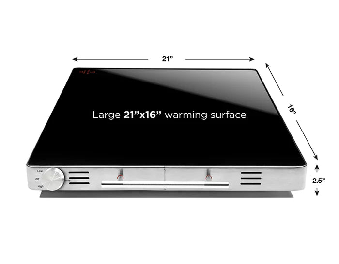 Chefman Family-Size Glass-Top Warming Tray