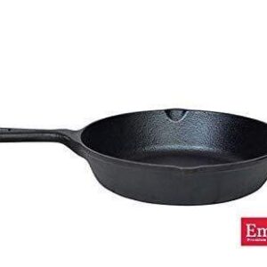 Embassy Cast Iron Skillet/Frying Pan, 8 Inches, Pre-Seasoned Cookware