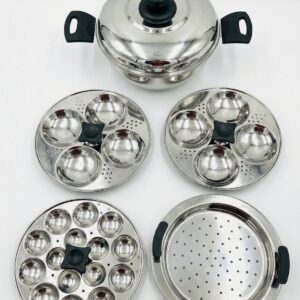 Embassy Sandwich Bottom Stainless Steamer Steamer for Idli, dhokla and mini idlies