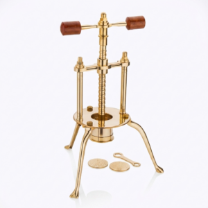 Hallmark Pure Brass Sevaga Maker with 2 Jali — Traditional Press