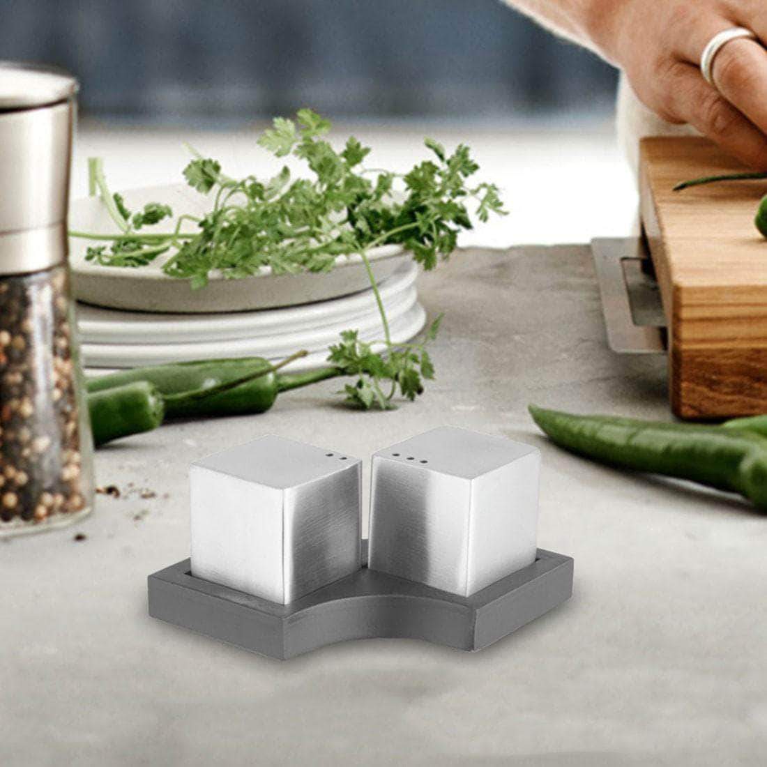 Stainless Steel Dice Salt & Pepper Nikki
