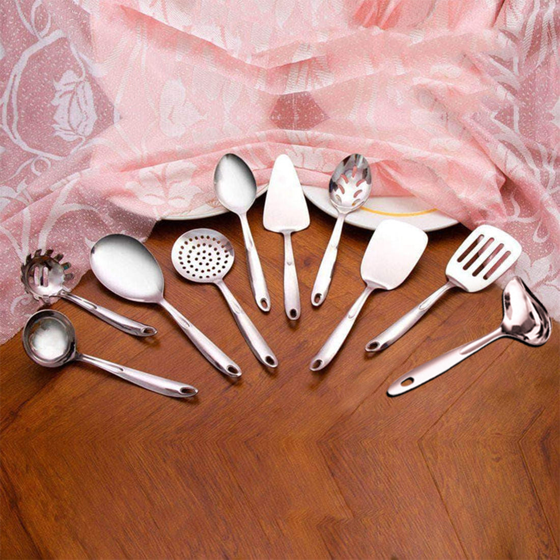 Stainless Steel Serving Tool Series Ruby 10 pcs set