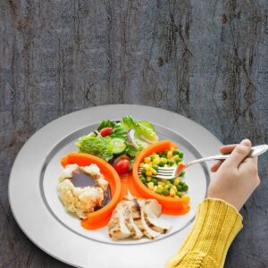 Stainless Steel Charger Plate (Serving Plate)