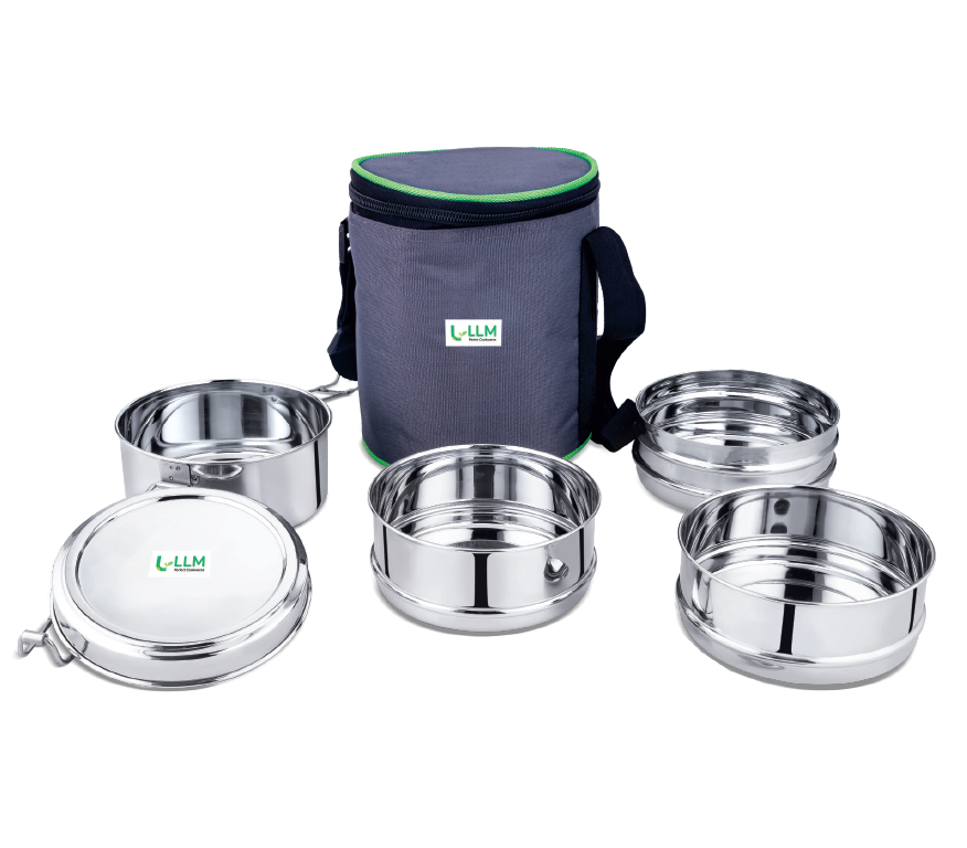 Llm Lunch Box – Jet 4 Layer (Small)