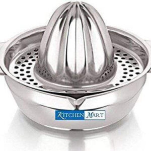 Kitchen Mart Stainless Steel Citrus Squeezer | Hand Juicer | 6-Piece (B2B)