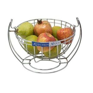 Kitchen Mart Fruit and vegetable Basket, Swing(Jula) Model, Stainless Steel (Pack of 1)