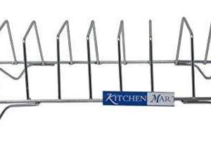 Kitchen Mart Square Plate Rack / Stand, 9 Slots (40 cms), Stainless Steel