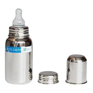 Kitchen Mart Stainless Steel Baby Feeding Bottle 225ml