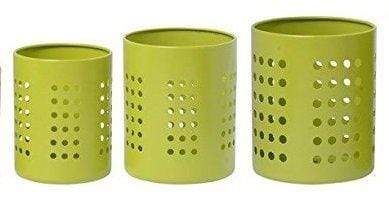 Kitchen Mart Stainless Steel Cutlery Holder, 3-Piece, Green (Size:S4, S5, S6)