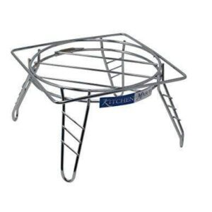 Kitchen Mart Stainless Steel Flower Pot Stand / Plant Pot Stand, Diameter: 23cms