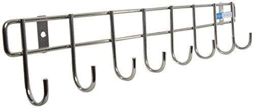 Kitchen Mart Stainless Steel Hook Rail (46 cm x 9 cm x 4.5 cm, Silver, Pack of 1)