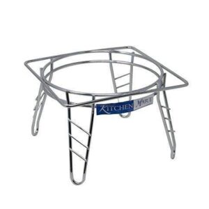 Kitchen Mart Stainless Steel Matka Stand / Plant Pot Stand, Diameter: 20cms