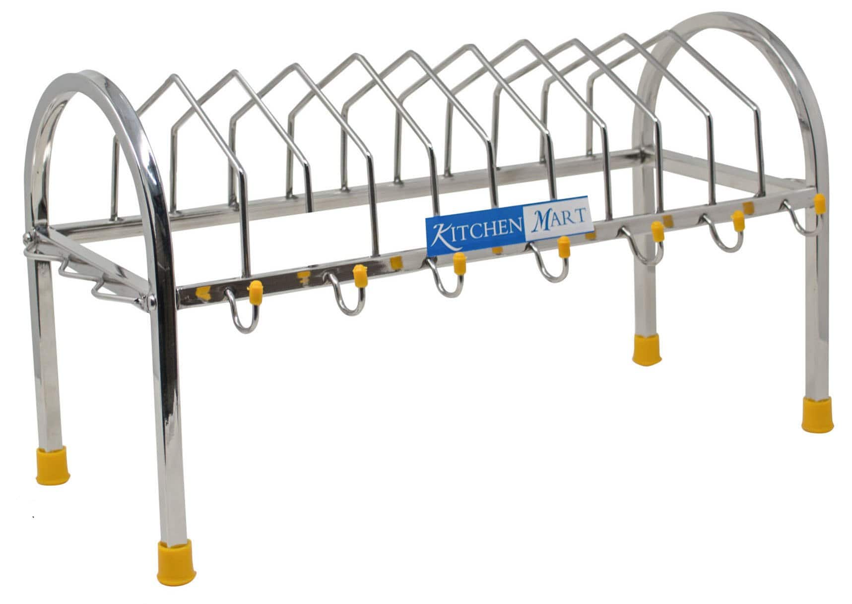 Kitchen Mart Stainless steel Plate Stand (3 in 1)