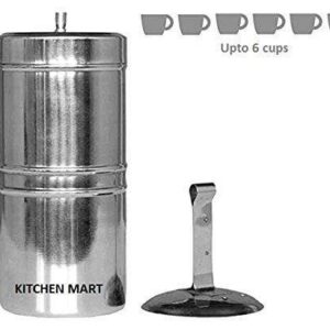 Kitchen Mart Stainless Steel South Indian Coffee Filter Size:9 (650ML) (6 cups)