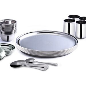 Mirror 36 Pcs Plain Royale Dinner Sets