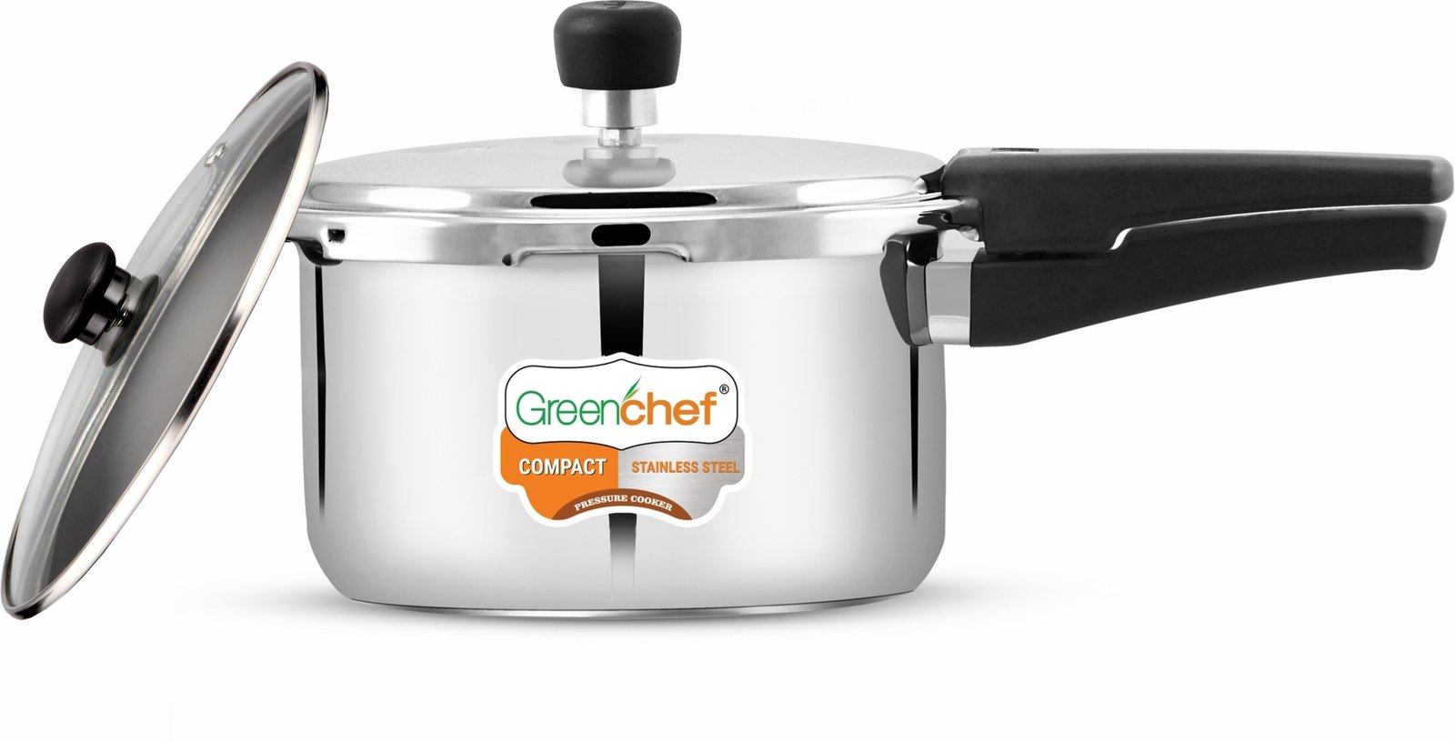 Greenchef Pressure Cooker Compact SS 3L (With Gl)