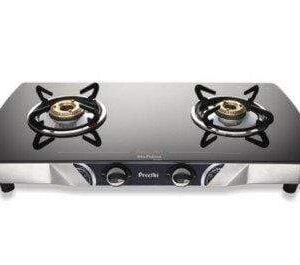 Preethi Streak - 2B Glass Top Gas Stove - Smart Ignition GTG - 009