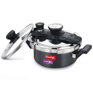 Prestige ClipOn Mini Induction Base Hard Anodised Pressure Cooker with Lid 180mm (Mini)