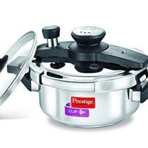Prestige ClipOn Mini Induction Base Stainless Steel Pressure Cooker with Lid 180mm (Mini)